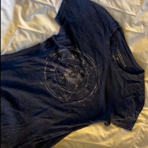 Aeropostale shirt, blue, small, solid condition